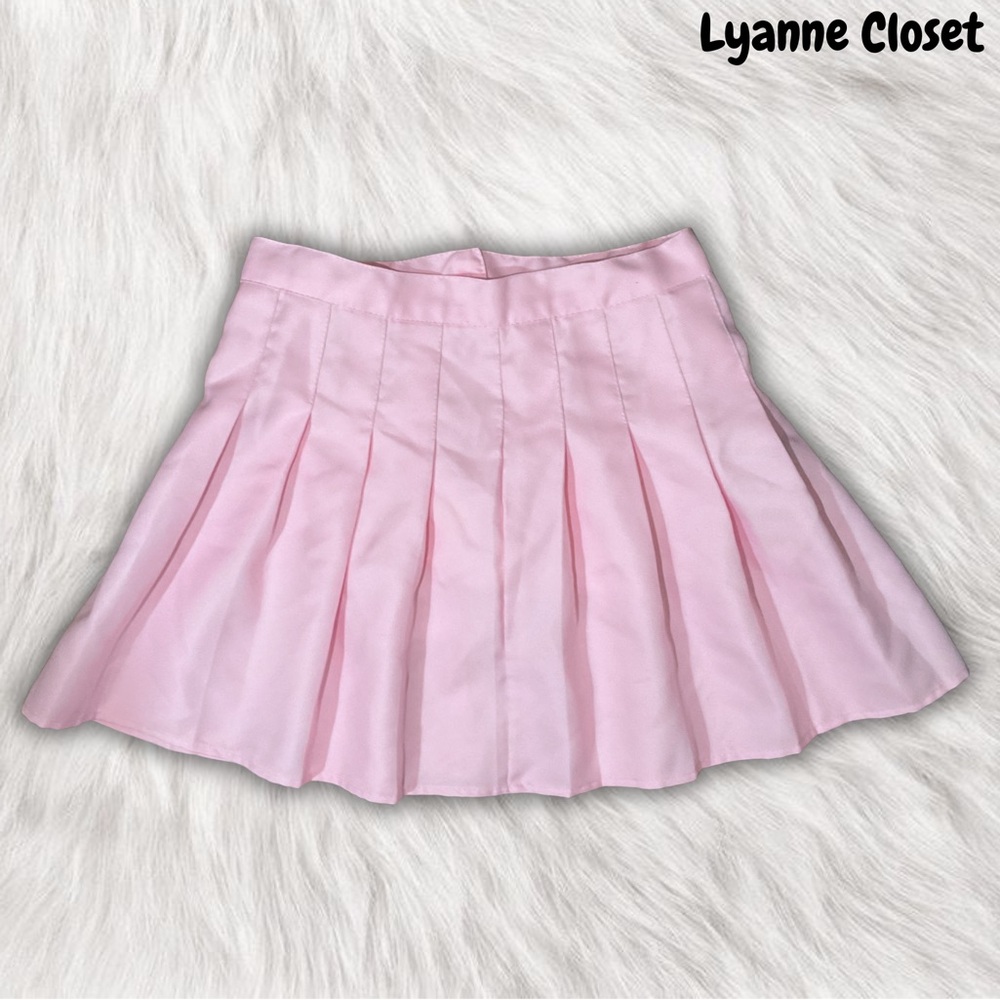 Coquette Pink Pleated Skirt